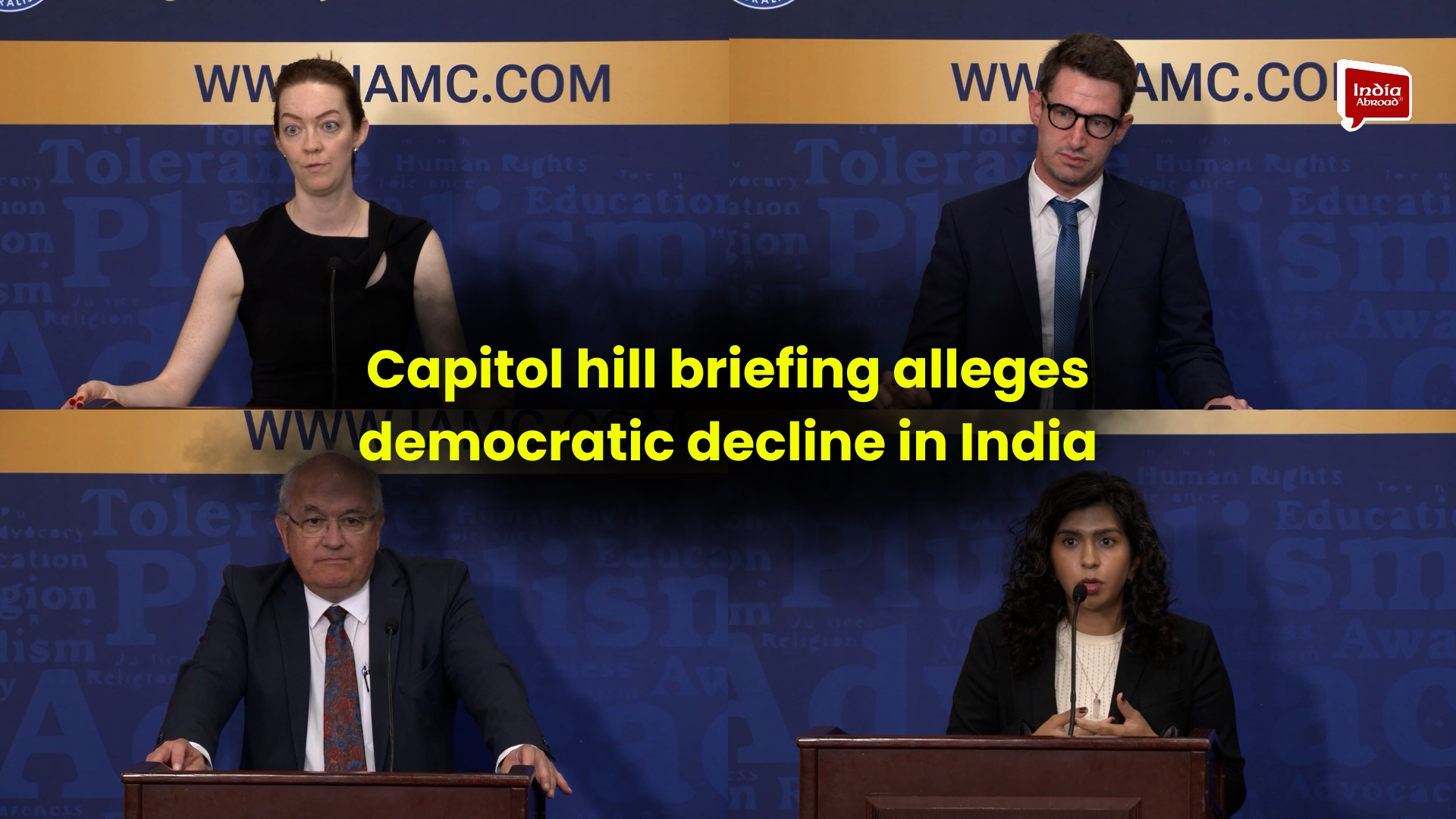 Capitol hill briefing alleges democratic decline in India 
